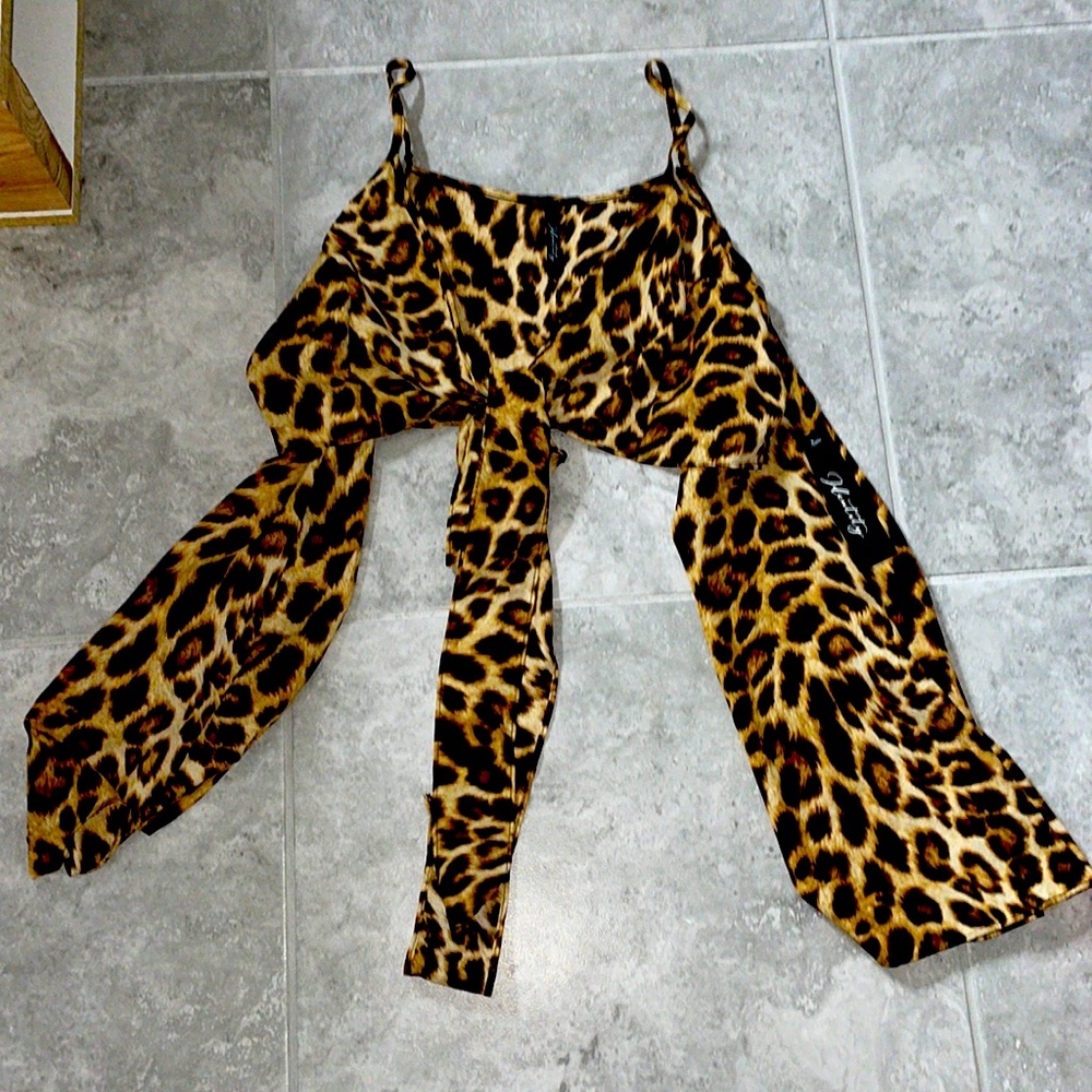 CHEETAH CROP TOP